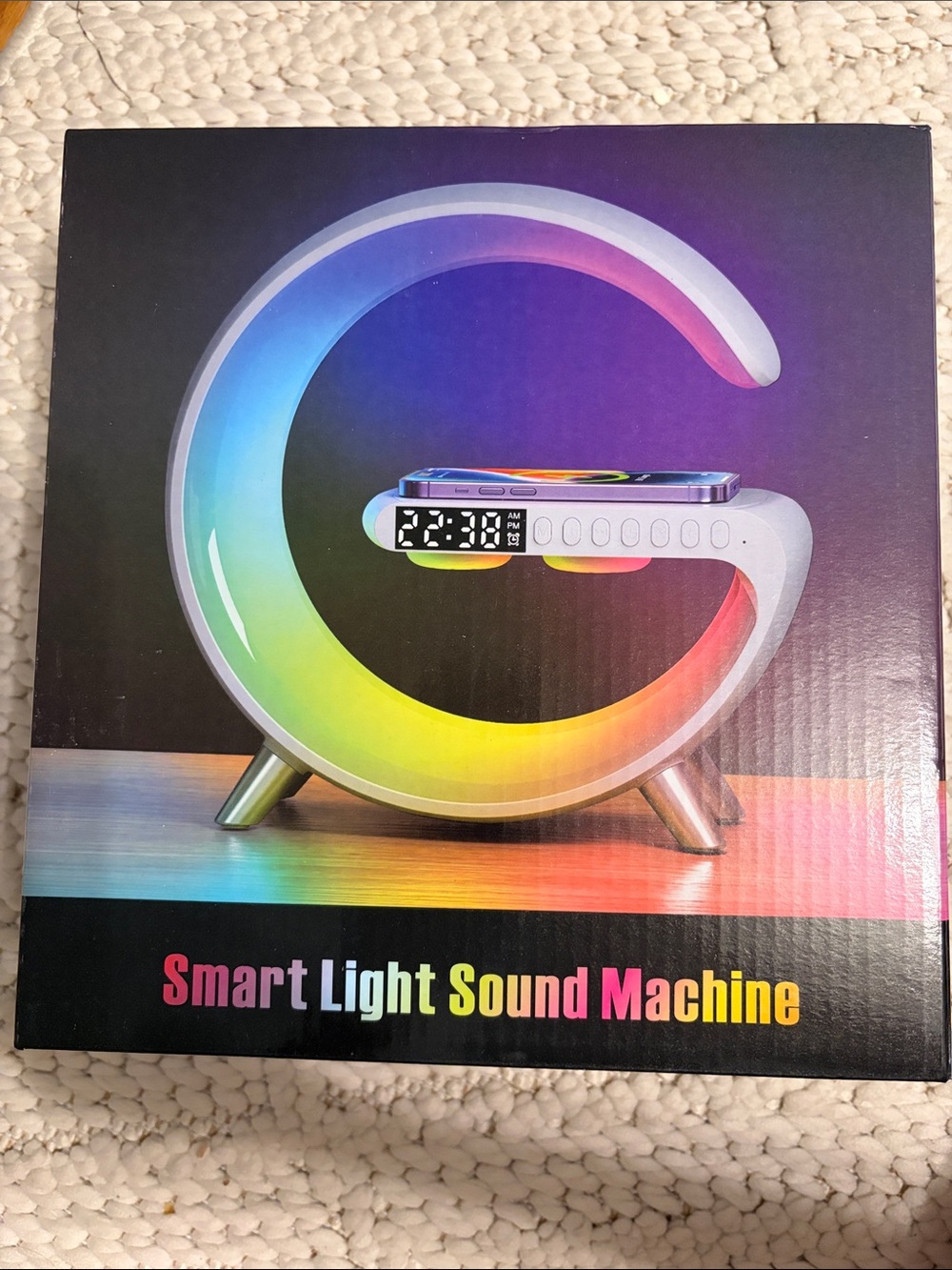 Smart Light Sound Machine - Rainbow LED Sleep Lamp